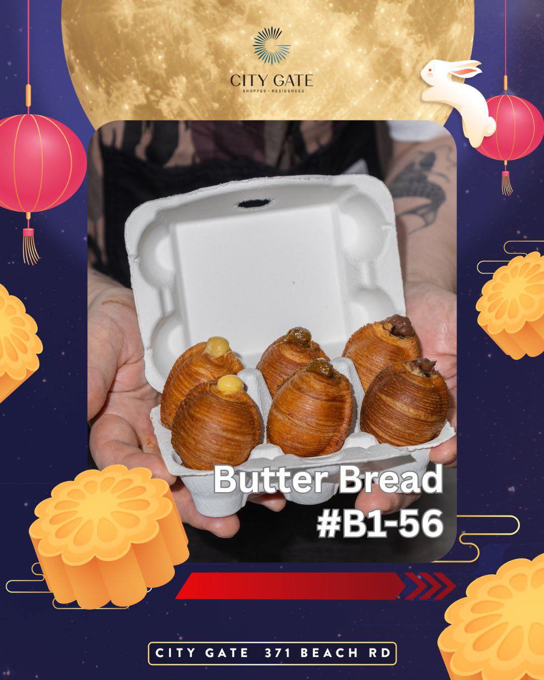 Butter Bread’s Butter Eggs in their egg carton — Butter Bread, #B1-56 at City Gate